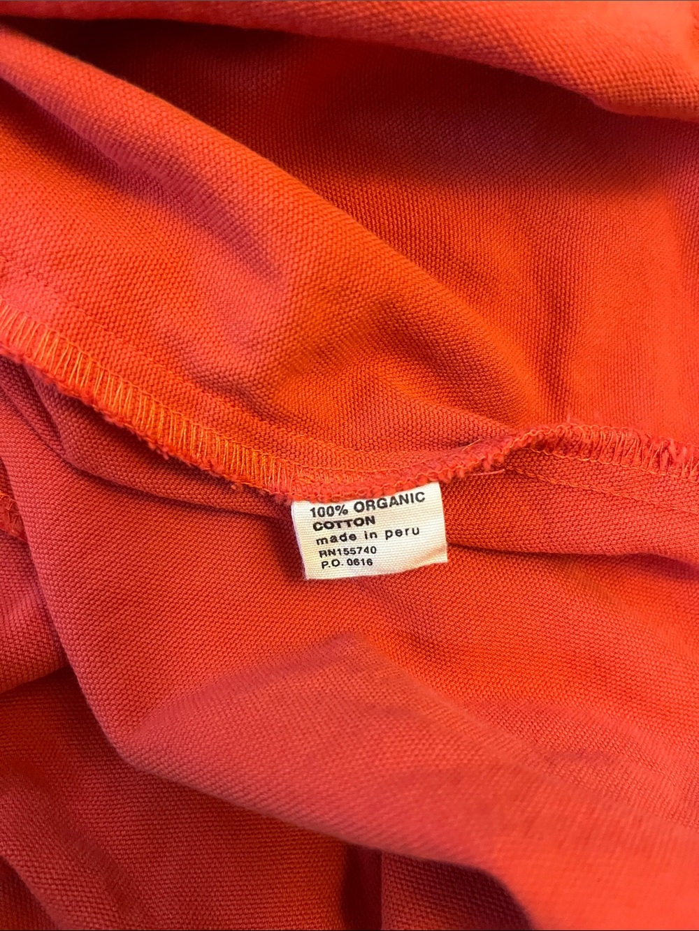 Noble Utility Dress Paprika Red Organic Cotton 1X - Picture 9 of 9